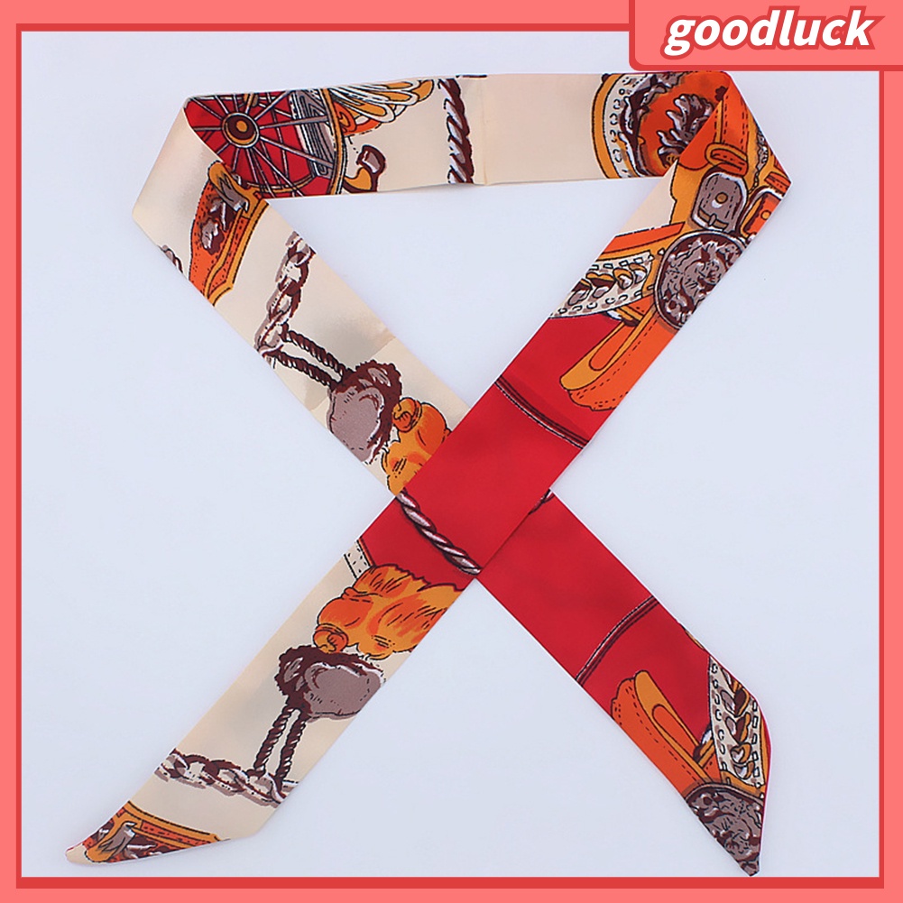 Khăn đeo đầu bằng lụa thắt nơ ruy băng thời trang