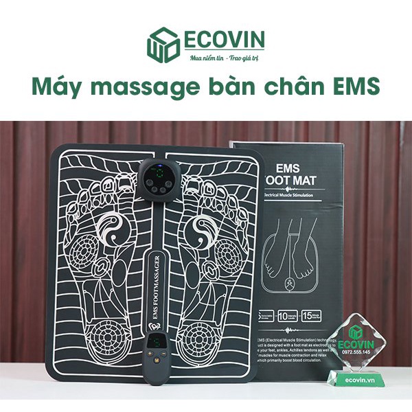 Máy massage bàn chân, máy xoa bóp chân hồng ngoại EMS xung điện HM-C3 cao cấp