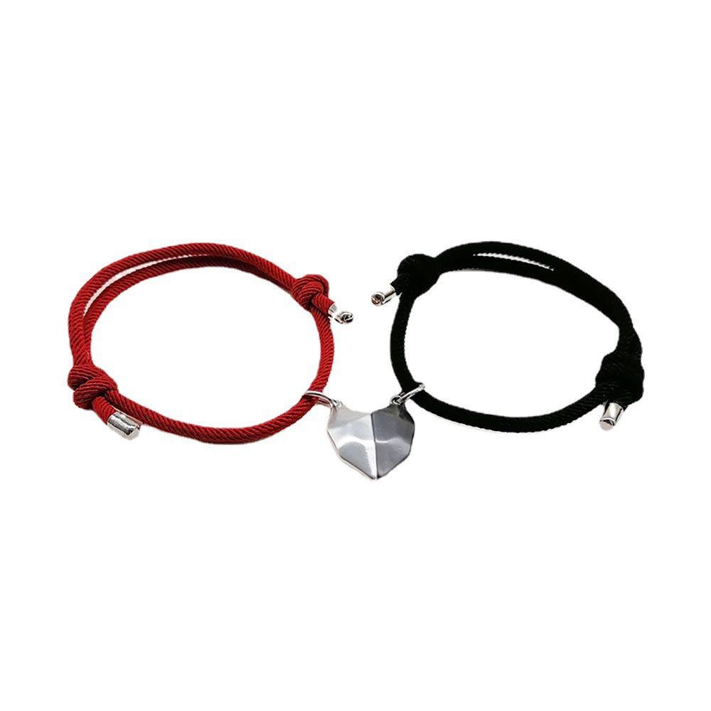 JARRED Vòng Đeo Tay Cặp Đôi Hình Trái Tim Tình Bạn Dễ Điều Chỉnh