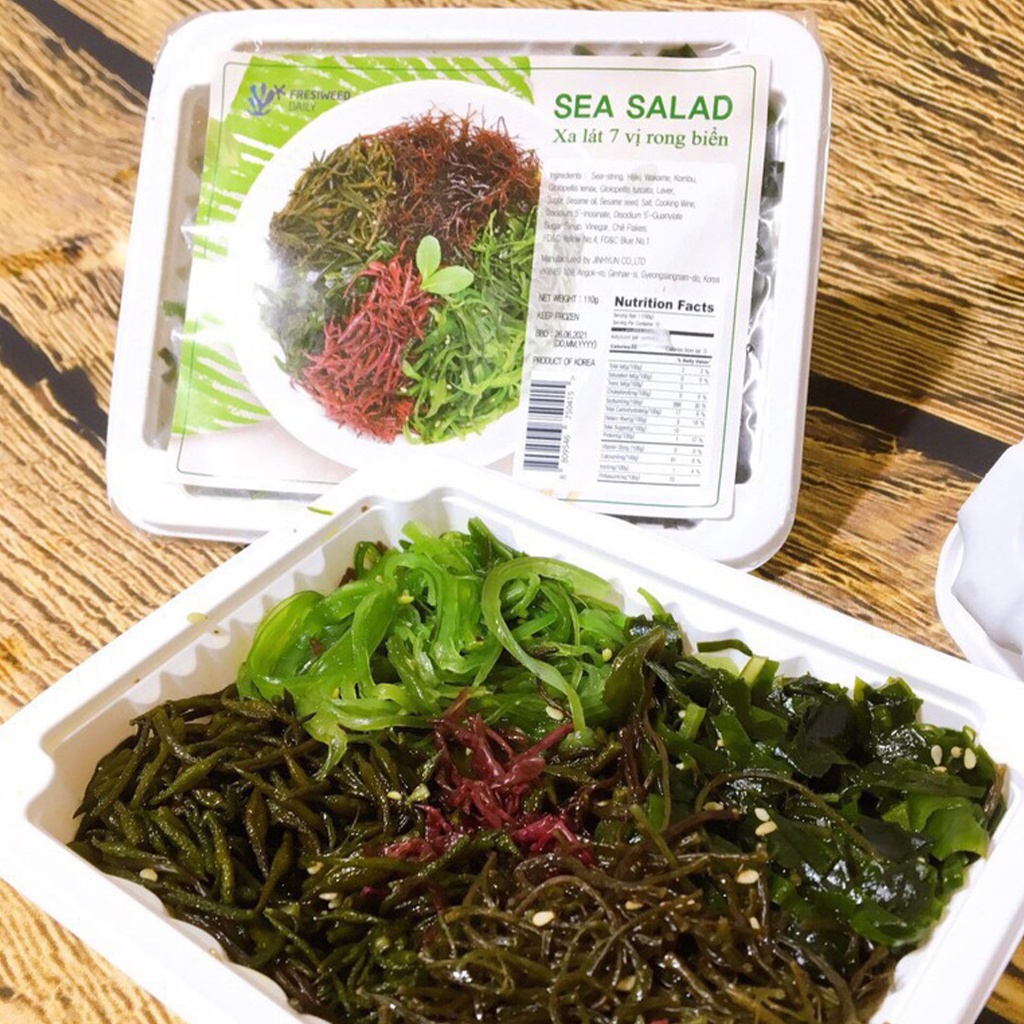 Xa Lát Salad Rong Biển 7 Vị Fresiweed 110G - salad trộn sốt mè rang - Foodland