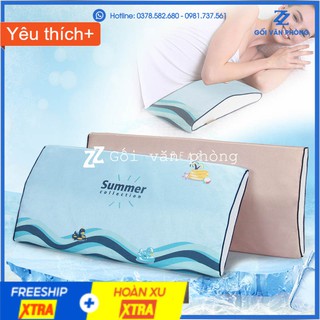 Gối kê lưng giãn cột sống chống đau lưng vỏ lụa mát nhiều hình ZURI PILLOW GLN-04