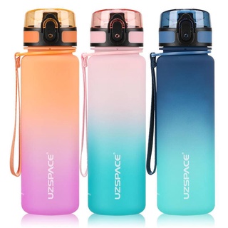 Uzspace Bình Nước Thể Thao Màu Gradient Độc Đáo 300/500/1000/1500ml