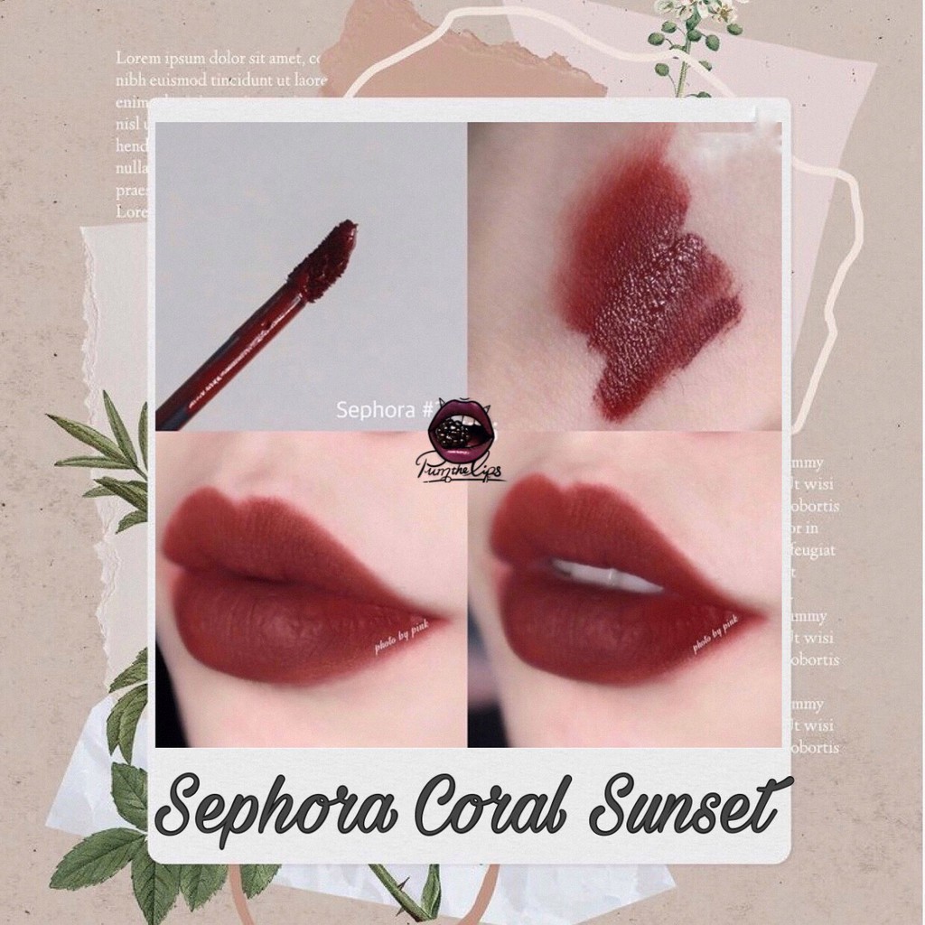 Son kem Sephora màu 25 - Coral Sunset