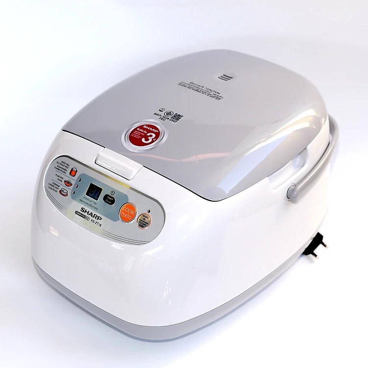 Nồi Cơm Điện Tử Sharp KS-ZT18 Thái Lan Điểu Khiển Điện Tử Tiện Dụng, Lòng Nồi bằng Hợp Kim Nhôm Siêu Chống Dính