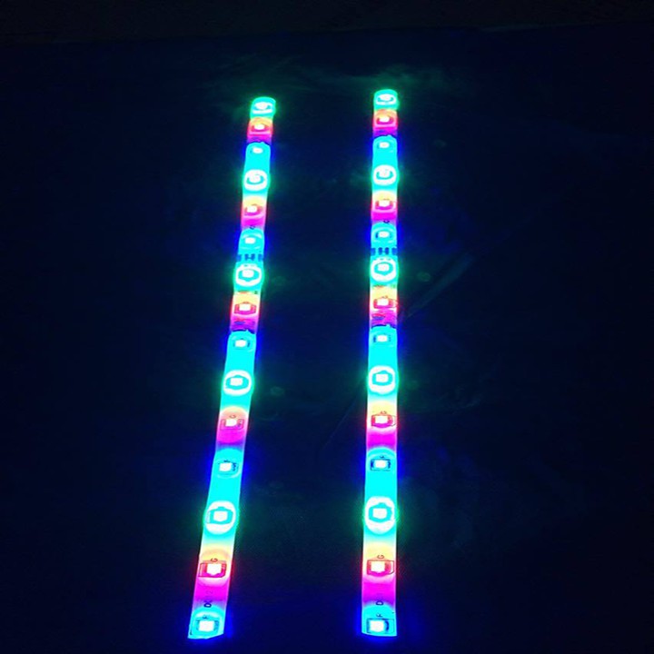 Cặp led dermi xe máy 12v 3 màu độc đáo