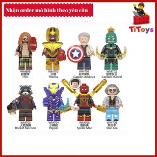 Minifigures các siêu anh hùng End Game – Đồ chơi Lắp ghép Xếp hình Non Lego WM6061