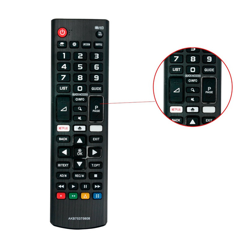 Replaced Remote Control AKB75375608 for LG TV