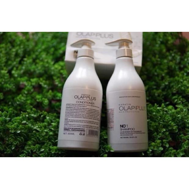 CẶP DẦU GỘI - XẢ OLAP.PLUS SIÊU MỀM MƯỢT 800ML X 2 | BigBuy360 - bigbuy360.vn