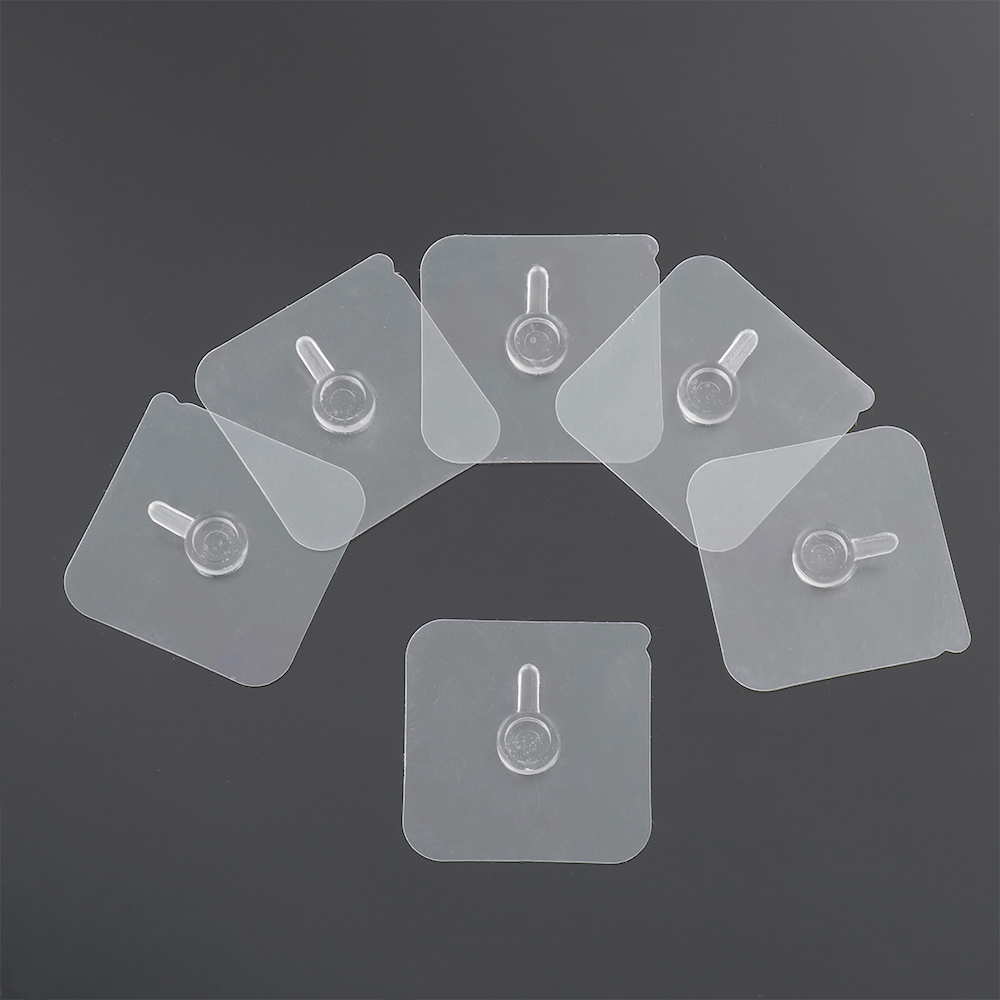 Set 2/ 4 móc treo khung ảnh dán tường trong suốt dính liền mạch chống nước không cần khoan để treo đồ gia đình