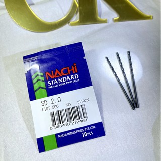 Mũi khoan nachi 2mm - 2.9mm hss - l500