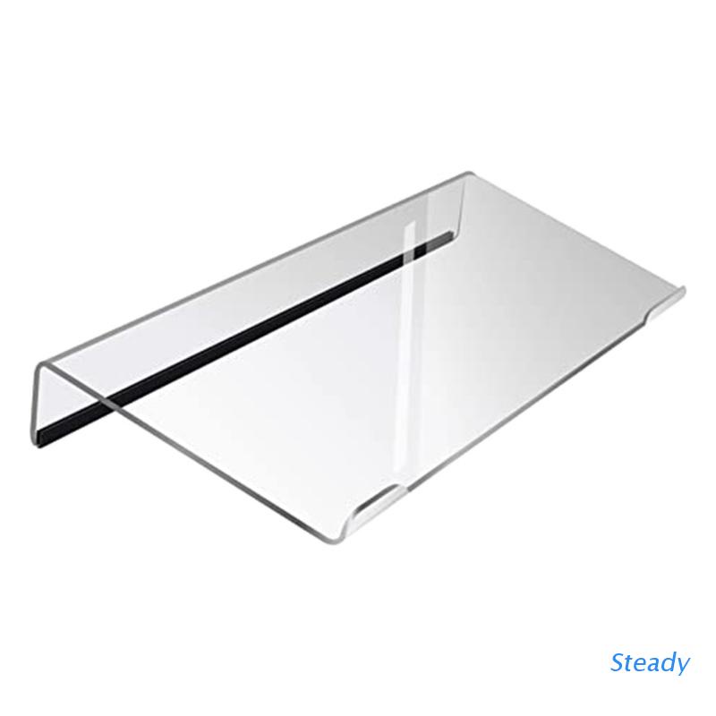 Giá Đỡ Bàn Phím Máy Tính Bằng Acrylic Trong Suốt Kèm Khay Silicon Chống Trượt Tiện Dụng Ốp