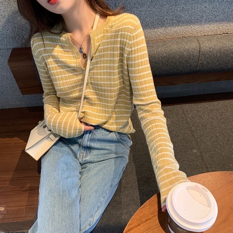 Áo Giữ Nhiệt Loose Long-sleeved Pullover Knitted Sweater