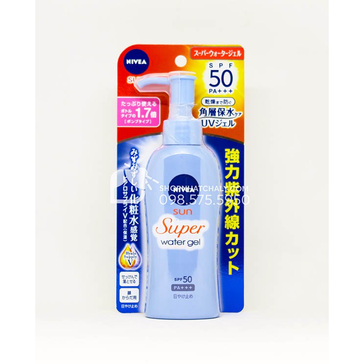 Kem chống nắng toàn thân Nivea Nhật Sun Protect Water Gel SPF 50 140g