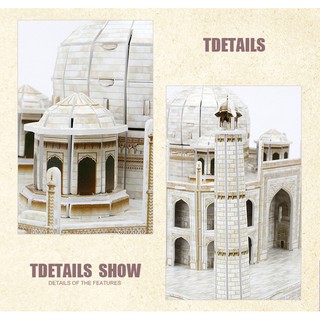 Bộ xếp hình 3D Đền Taj Mahal Cubic Fun MC081H