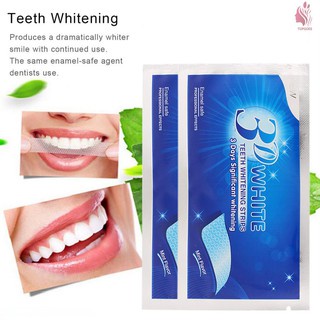 Miếng dán trắng răng 3D,5D white teeth whitening trắng răng bật tông trong 7 ngày sử dụng