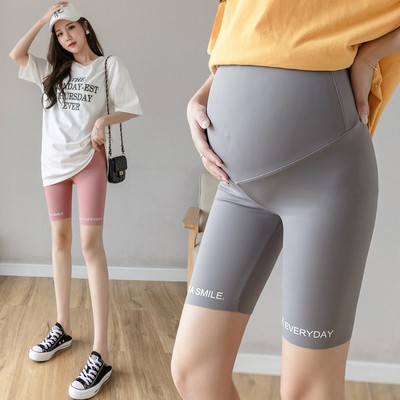 Quần legging vải lụa lạnh in họa tiết đơn giản thời trang thích hợp cho mẹ bầu