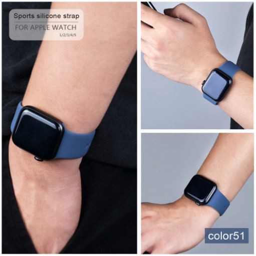 Dây apple watch ❤️𝐅𝐑𝐄𝐄𝐒𝐇𝐈𝐏❤️ Dây Đồng Hồ Apple Watch Sport Band Cao Su Series 5|4|3|2|1[Hàng loại 1]