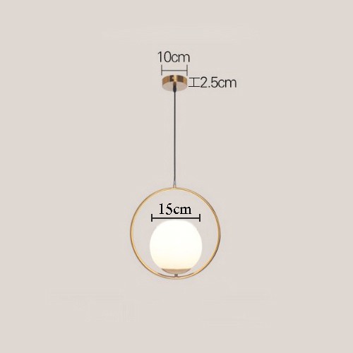 Combo 2 đèn thả OCEA hiện đại, cao cấp loại to D20cm kèm bóng LED chuyên dụng - Tô điểm cho không gian sống