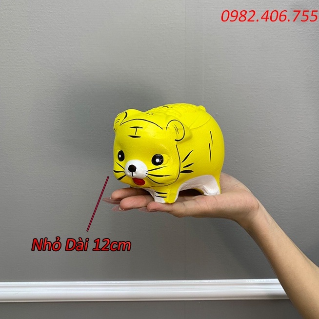 Ống heo đất tiết kiệm mini đẹp 2022, con lợn đất size nhỏ 12cm và trung 18cm cute dễ thương