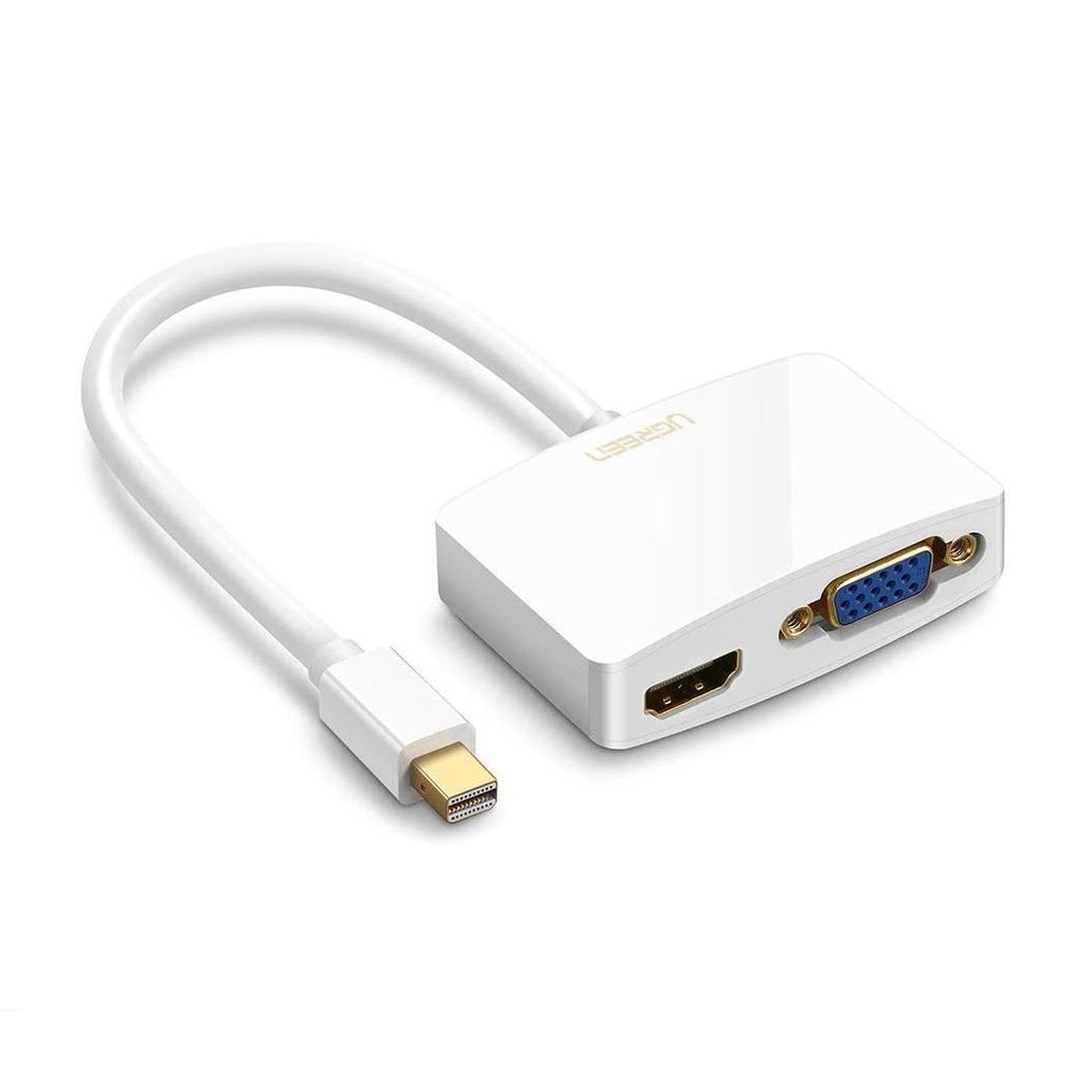 Cáp chuyển miniDP sang HDMI và VGA dài 15CM UGREEN MD108 10427