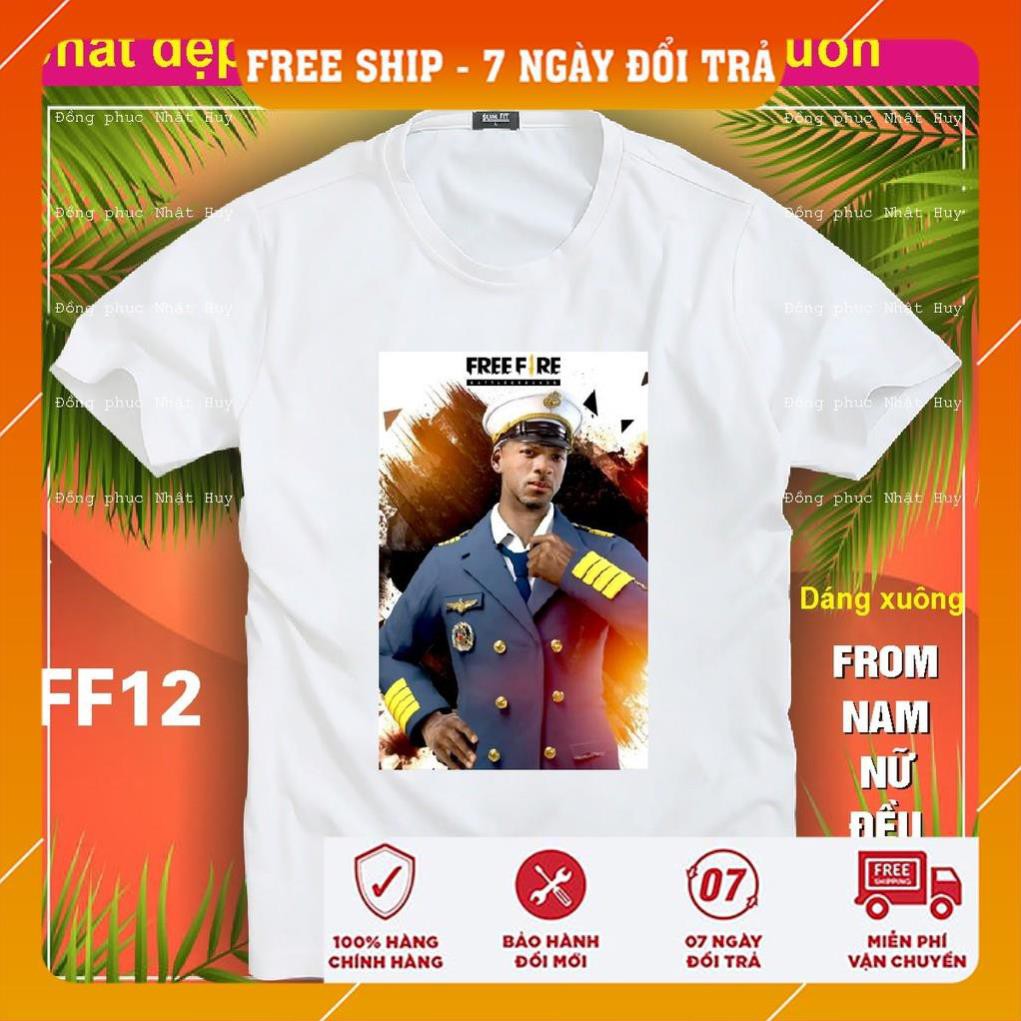 [FreeShip]  áo thun game Free Fire FF11. phông   bao đổi trả, chất đẹp