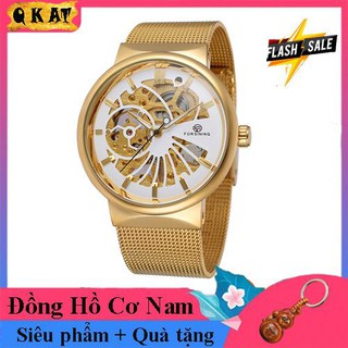 Đồng Hồ Nam Forsining ,Cơ lộ máy siêu đẹp , Đồng hồ nam dây thép đúc đặc không gỉ , Mặt chống xước,Đồng Hồ Chống Nước,
