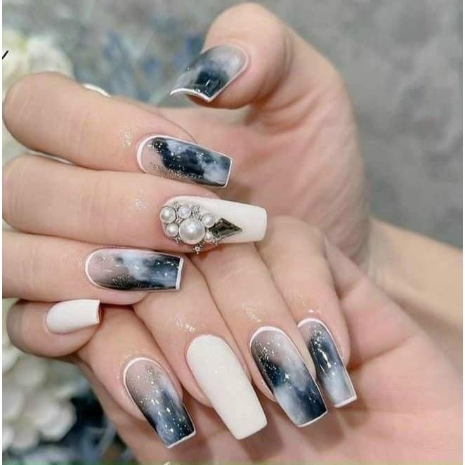 Cồn Loang Trang Trí Móng Tay Chuẩn Loại 1 - Cồn Loang, Trắng-Đen Vinimay Chính Hãng - Trùm Nail Mi