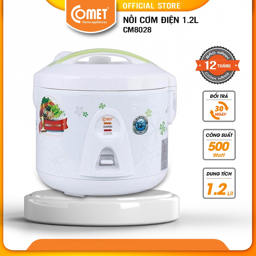 Nồi cơm điện 1.2L COMET - CM8028