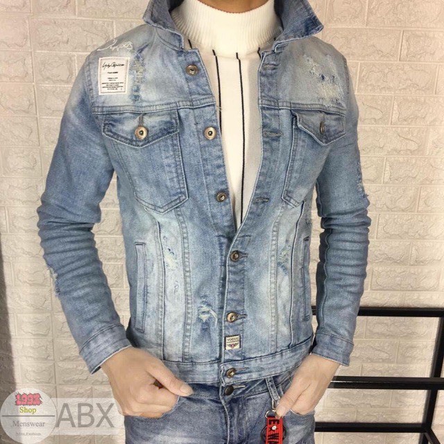 Áo khoác jean nam-30 cao cấp -Hàng nhập khẩu