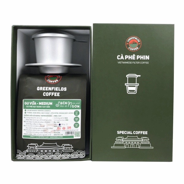 Hộp quà tặng cà phê GU VỪA Greenfields Coffeee