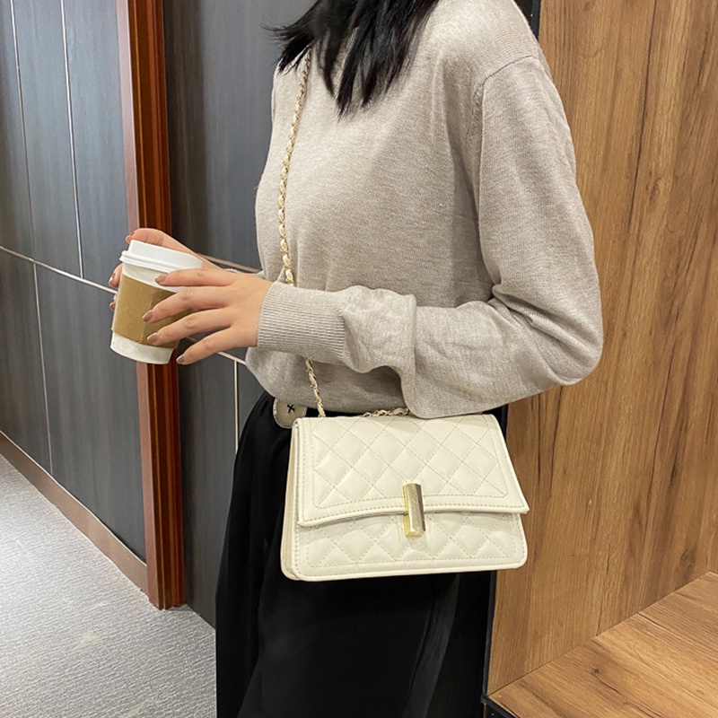 Túi Đeo Vai/Đeo Vai Họa Tiết Hình Thoi Đơn Giản Phong Cách Phương Tây Thời Trang