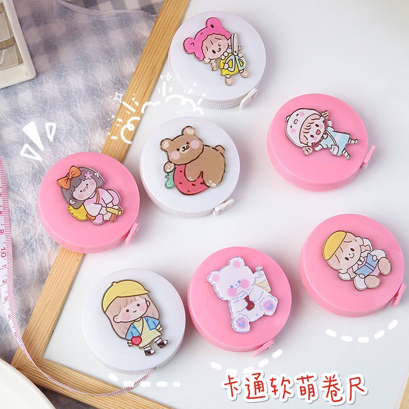 Thước dây rút tự động mini Kem Shop nhiều hình cute dễ thương - K158