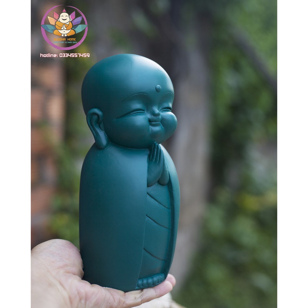 Chú tiểu decor hiện đại 21 cm trang trí nhà cửa nhiều màu độc đáo