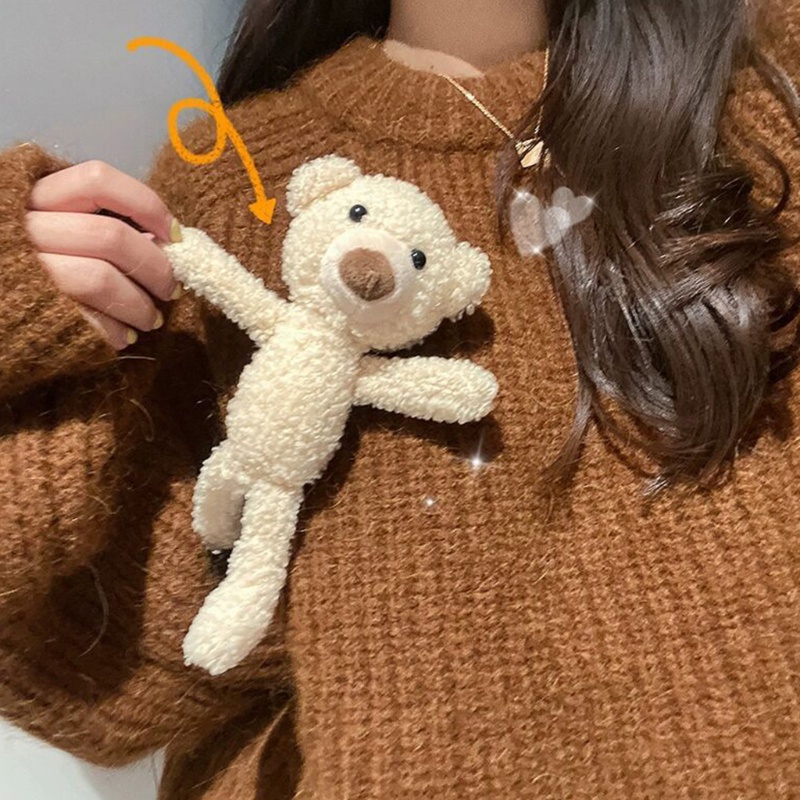 Trâm Cài Tóc Hình Gấu Bông 3D Dễ Thương