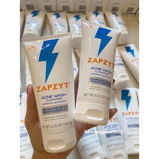 ZAPZYT Sữa Rửa Mặt Giảm Mụn có 2% BHA Zapzyt Acne Wash Effective & Gentle Cleanser (188.5g Bill US)