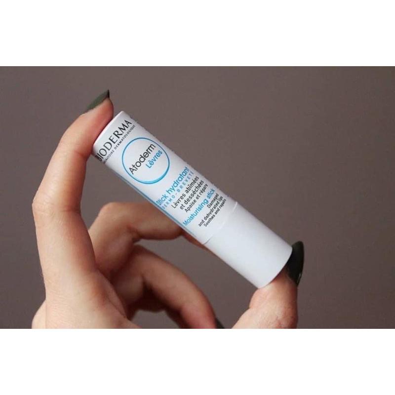 Son dưỡng môi khô nứt nẻ Bioderma Atoderm Stick Levres 4g_bill Pháp