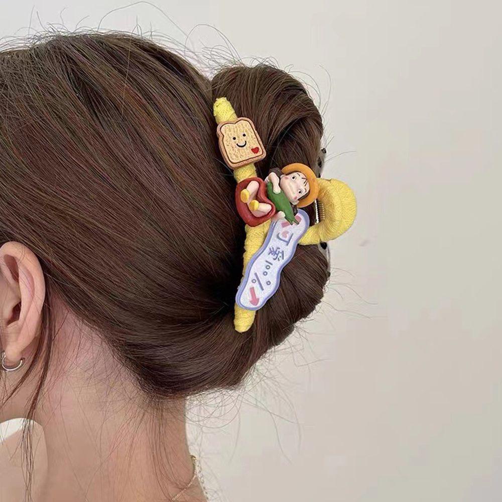 Kẹp Tóc Càng Cua Lớn Họa Tiết Hoạt Hình Phong Cách Hàn Quốc Ngọt Ngào WMES15H Cho Bé Gái