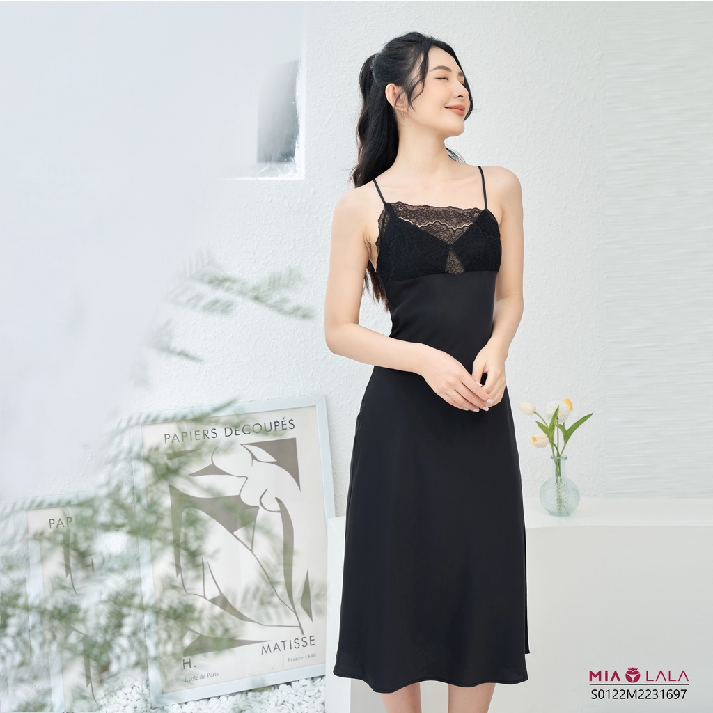 Váy ngủ 2 dây lụa satin cao cấp MIALALA S0122M2231697