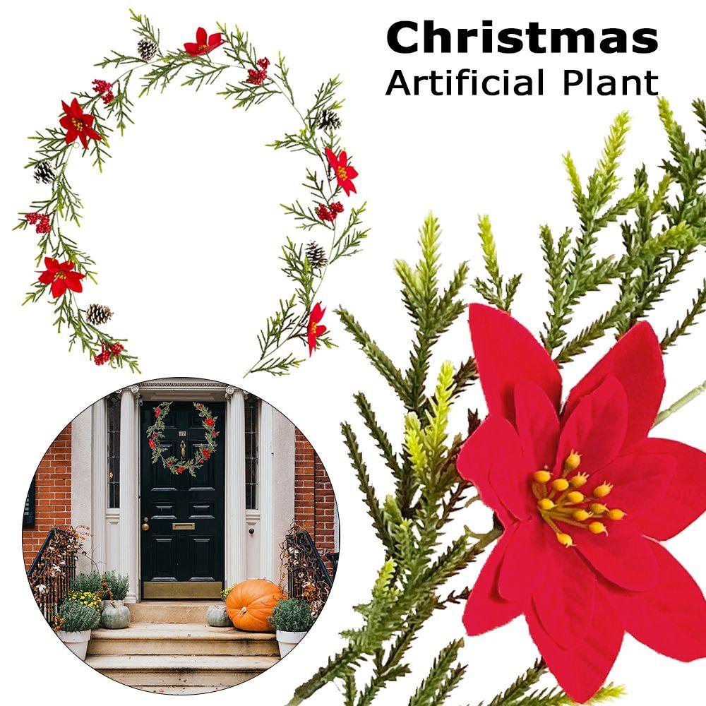 Dây Lá Bạch Đàn Giả Trang Trí Phông Nền Giáng Sinh