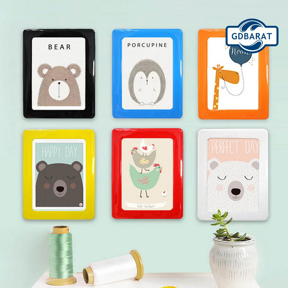 Khung Ảnh Nam Châm Hít Tủ Lạnh Thiết Kế Hình Chữ Nhật Độc Đáo Tiện Dụng