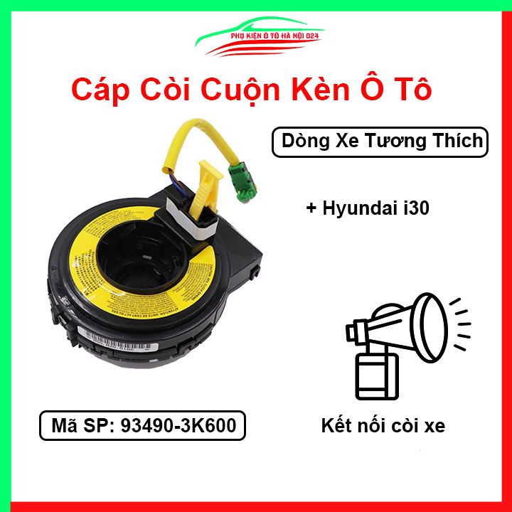Cáp còi cho xe Hyundai i30 Mã 93490-3K600