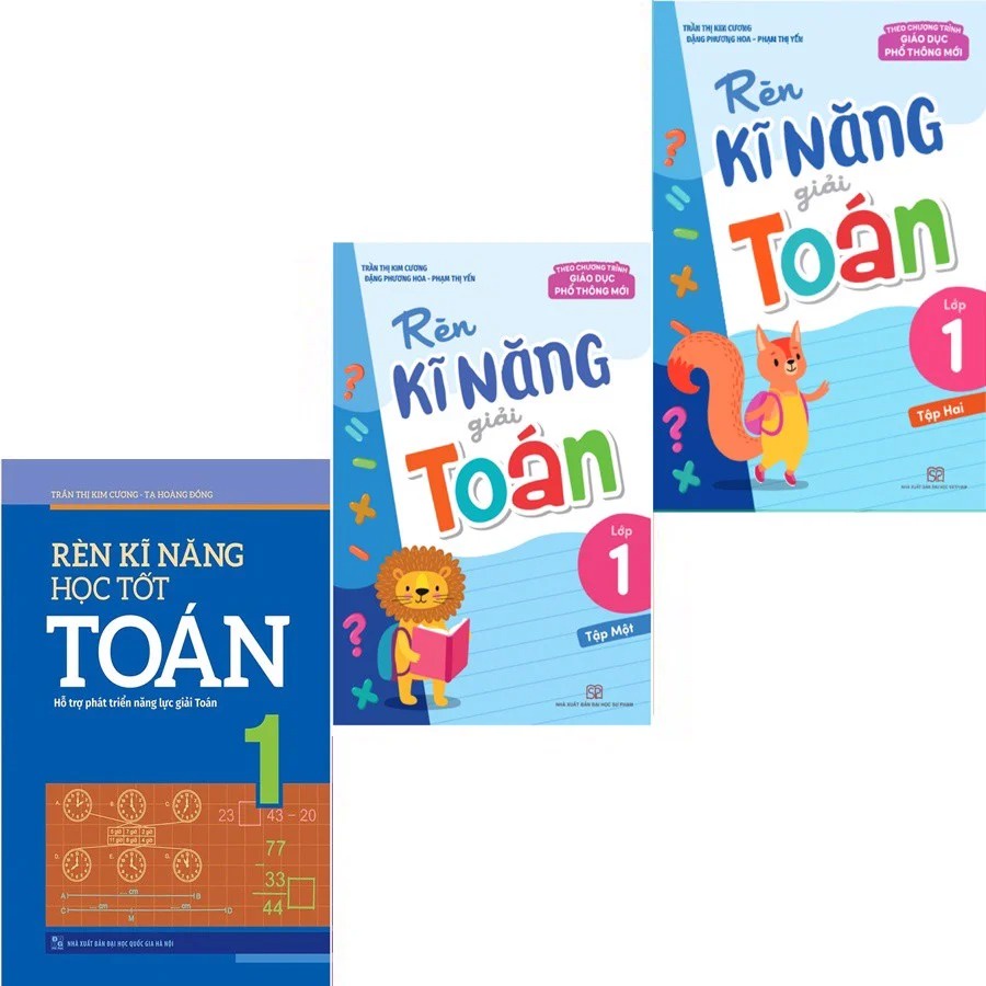 Sách: Combo 3 Cuốn Rèn Kỹ Năng Học Tốt Toán Lớp 1