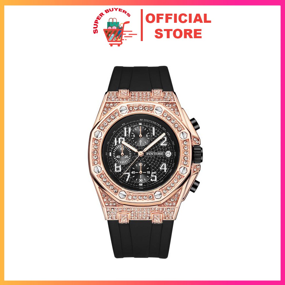 Đồng hồ Nam/Nữ Pin Time đính đá