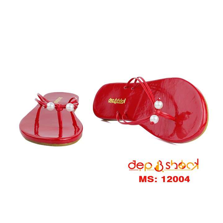 Dép nữ xỏ ngón đi biển quai dây chắc chắn thời trang big size MS 12004
