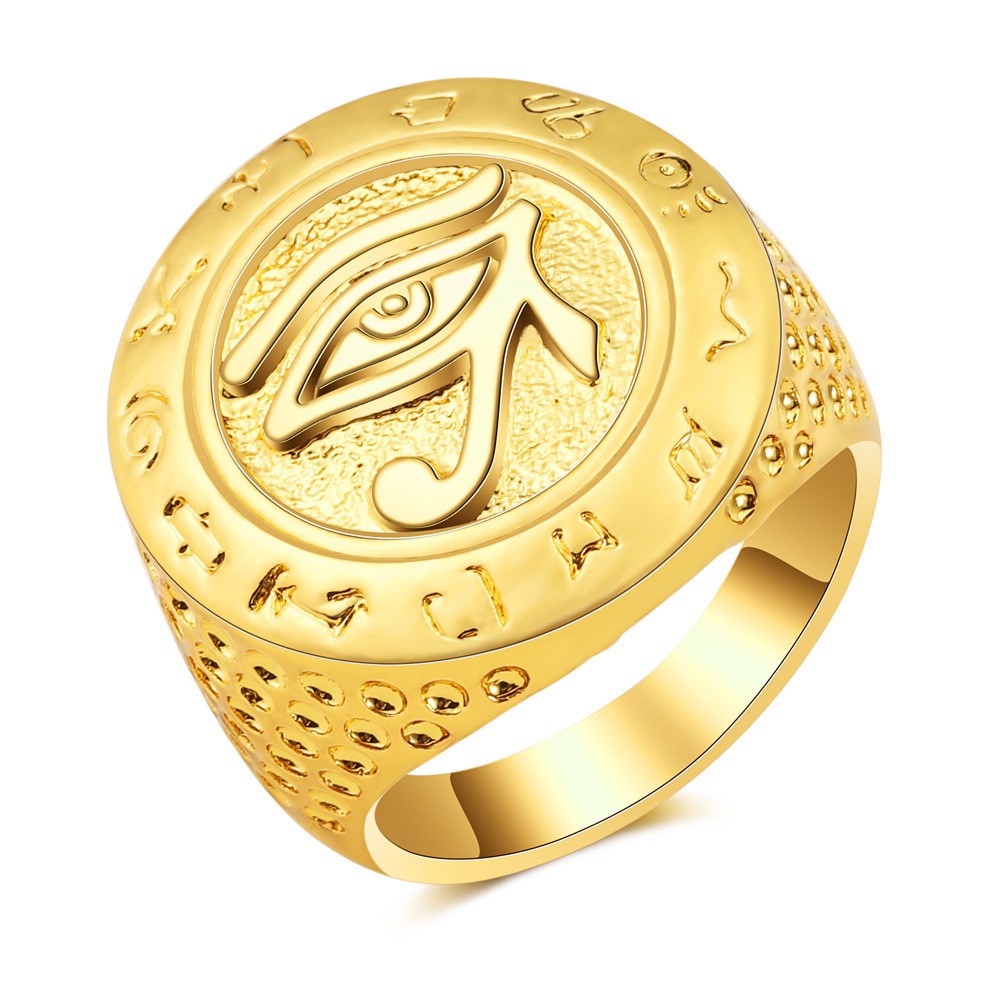 Nhẫn Bạc Thời Trang Nam Nhẫn Horus Eye Của Ai Cập Cổ Đại
