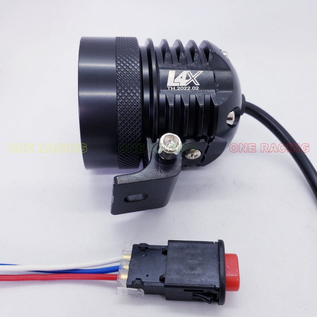 Đèn trợ sáng l4x xe máy siêu sáng 40W vỏ hợp kim Tặng công tắc  on/off full bộ