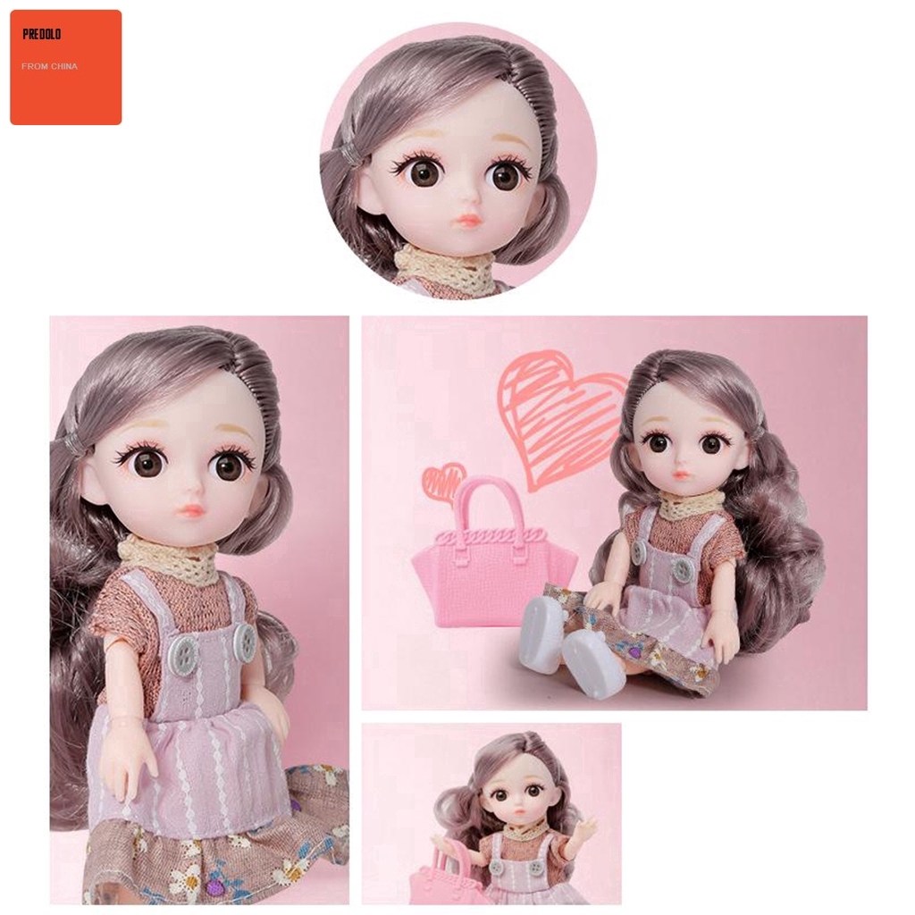 Búp Bê Công Chúa Barbie 16cm Có Khớp Động