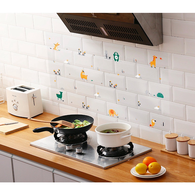 Decal dán bếp chống dầu mỡ / Decal dán tường trang trí