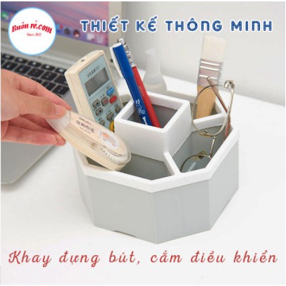 [ HÓT HÓT SHOPEE ] Khay tiện ích hình lục giác 5 ngăn nhựa Việt Nhật (MS: 1337)