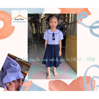 Đầm học sinh nữ cổ sen